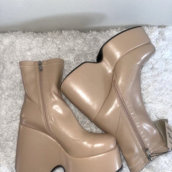 Rag & Co Purnell Platform Wedge Booties - Picture 7 of 9